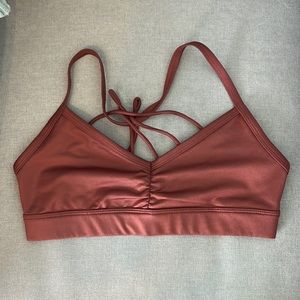 SOLD: ALO Yoga Sunny Strappy Bra in Copper